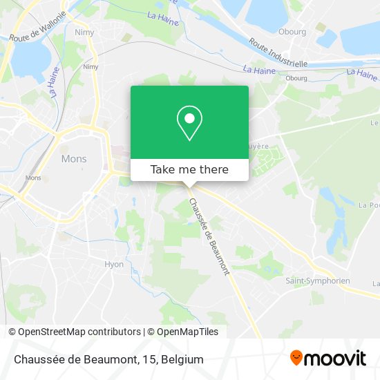 Chaussée de Beaumont, 15 map