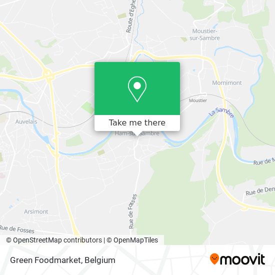 Green Foodmarket map