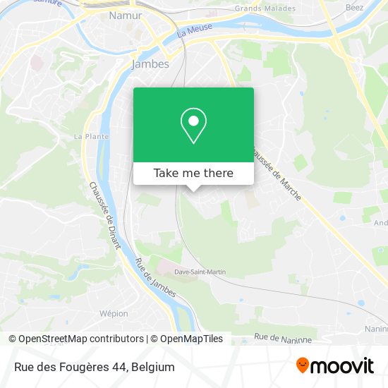 Rue des Fougères 44 map