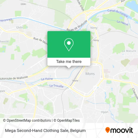 Mega Second-Hand Clothing Sale map