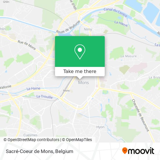 Sacré-Coeur de Mons map