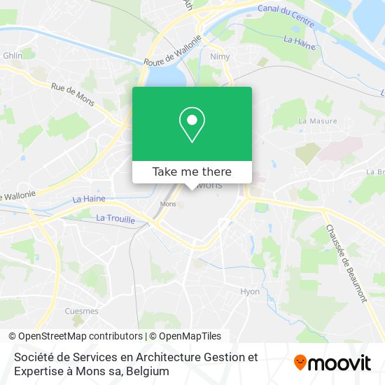 Société de Services en Architecture Gestion et Expertise à Mons sa map