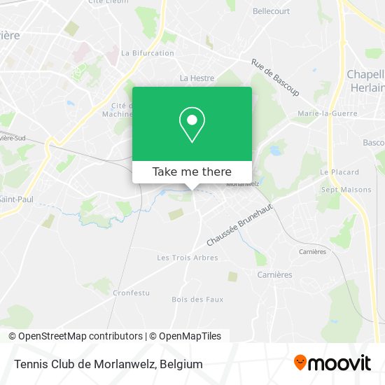 Tennis Club de Morlanwelz map