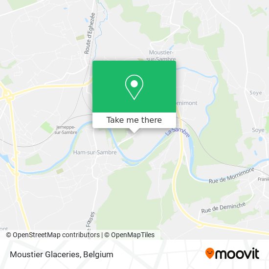 Moustier Glaceries map