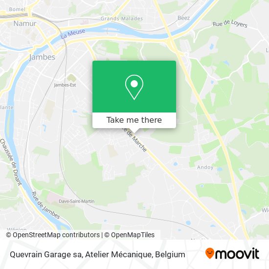 Quevrain Garage sa, Atelier Mécanique map