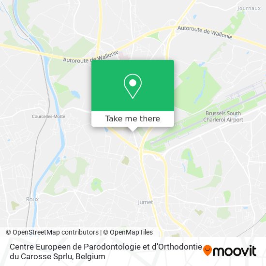 Centre Europeen de Parodontologie et d'Orthodontie du Carosse Sprlu map
