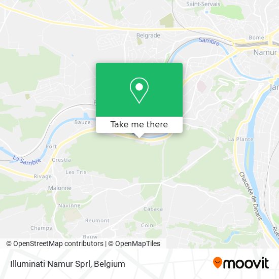 Illuminati Namur Sprl map