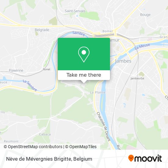 Nève de Mévergnies Brigitte map