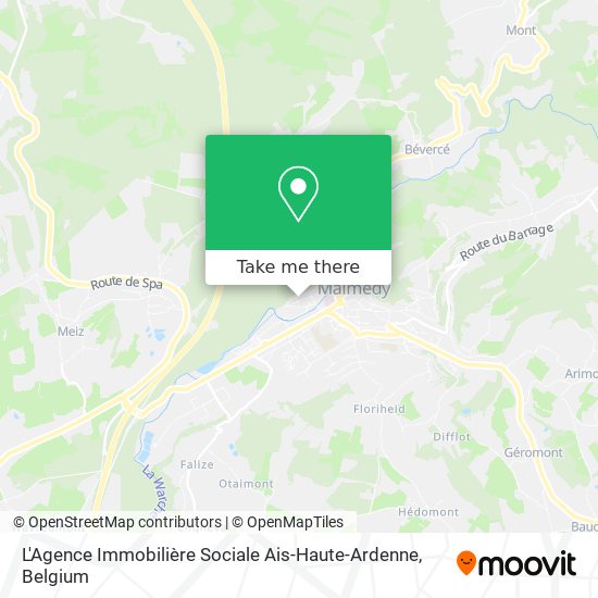 L'Agence Immobilière Sociale Ais-Haute-Ardenne map