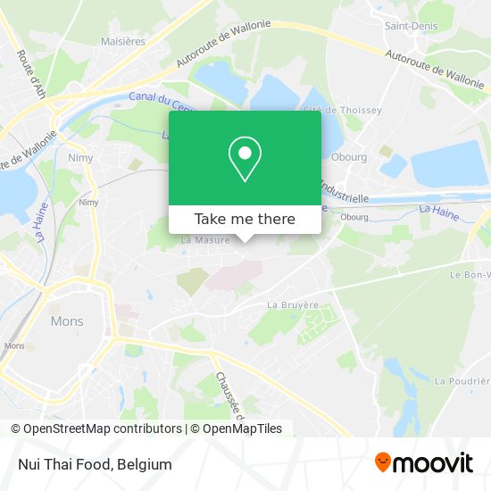 Nui Thai Food map