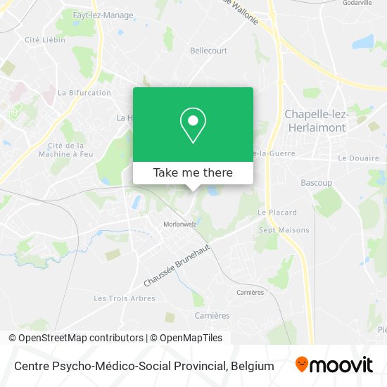 Centre Psycho-Médico-Social Provincial map