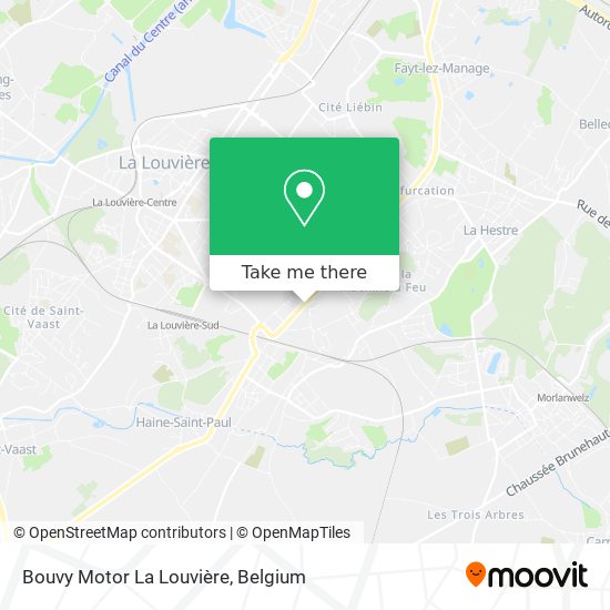 Bouvy Motor La Louvière plan