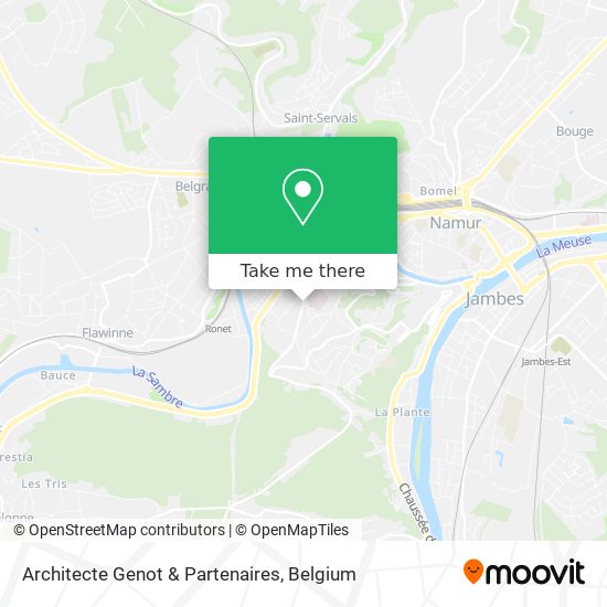 Architecte Genot & Partenaires map