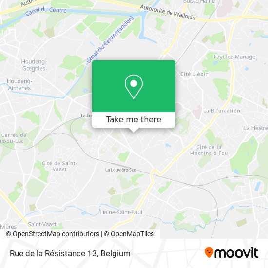 Rue de la Résistance 13 plan
