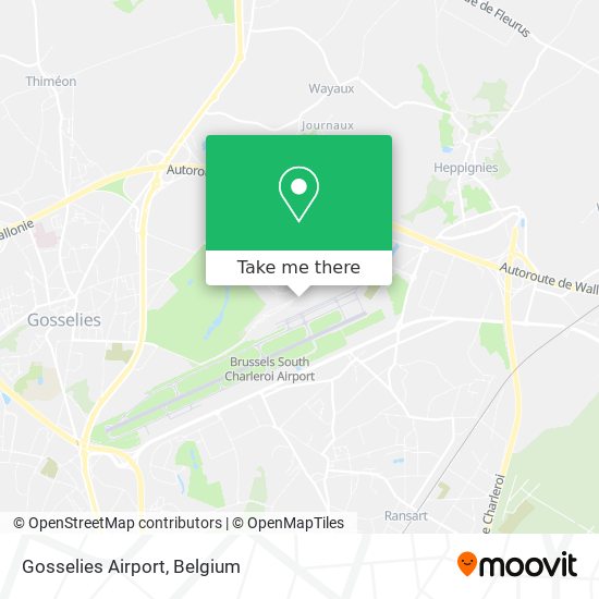 Gosselies Airport map