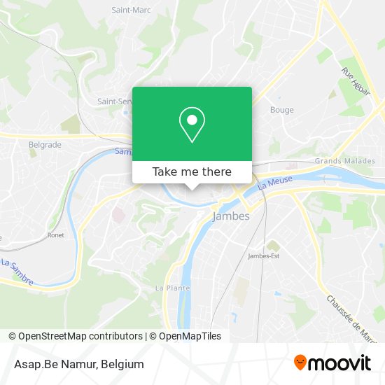 Asap.Be Namur map