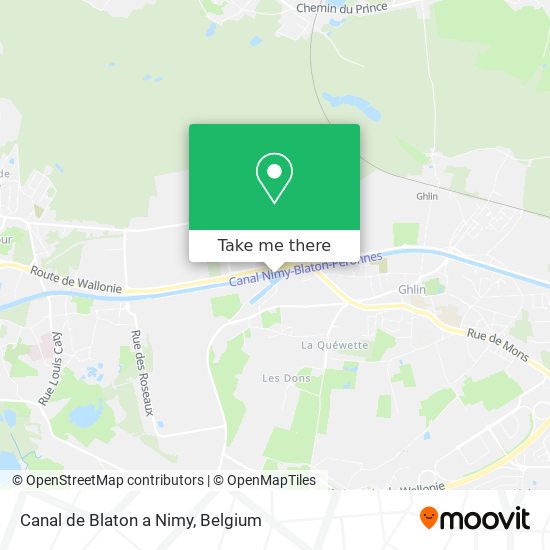 Canal de Blaton a Nimy plan