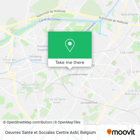 Oeuvres Santé et Sociales Centre Asbl plan
