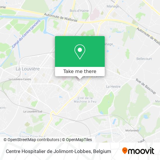 Centre Hospitalier de Jolimont-Lobbes plan