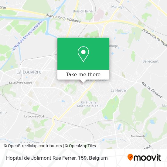 Hopital de Jolimont Rue Ferrer, 159 map