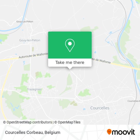 Courcelles Corbeau map