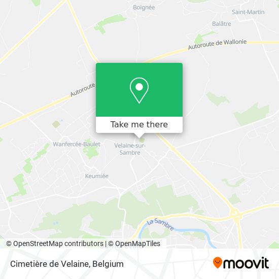 Cimetière de Velaine map