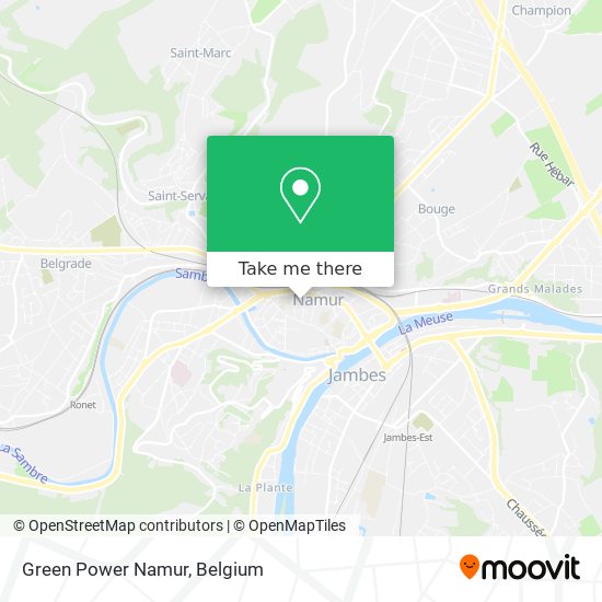 Green Power Namur map