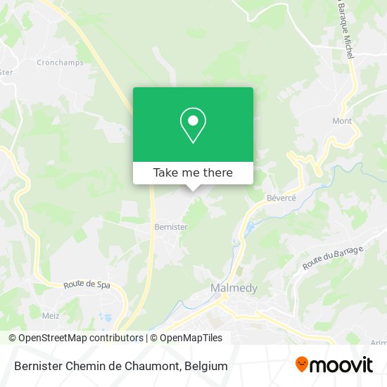 Bernister Chemin de Chaumont map