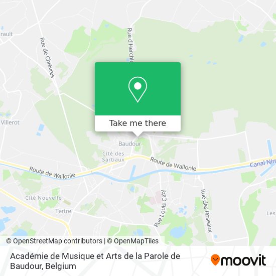Académie de Musique et Arts de la Parole de Baudour map
