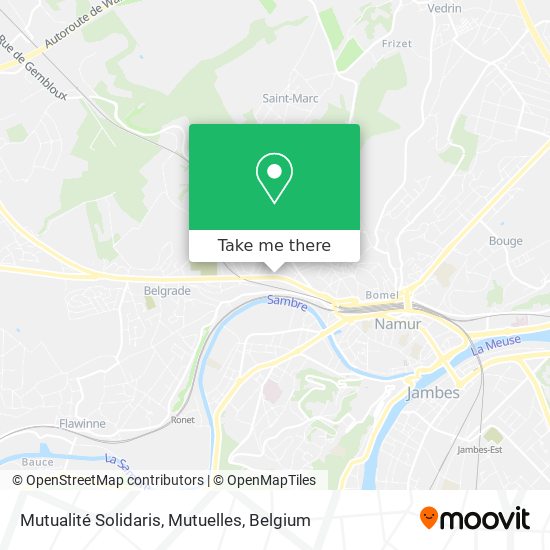 Mutualité Solidaris, Mutuelles map