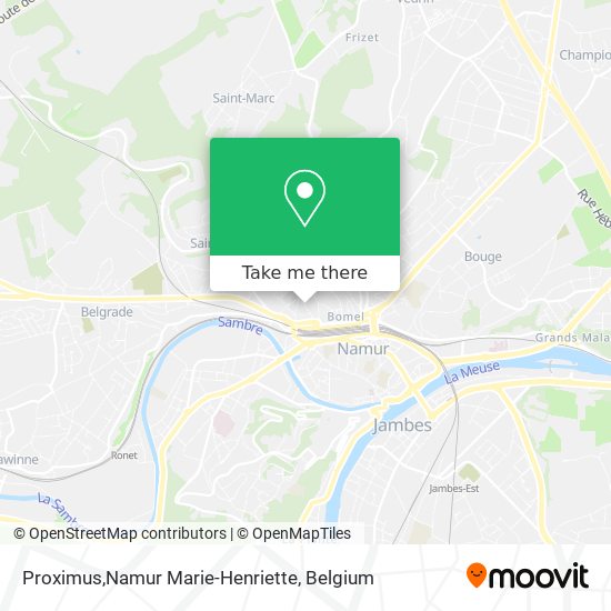 Proximus,Namur Marie-Henriette map