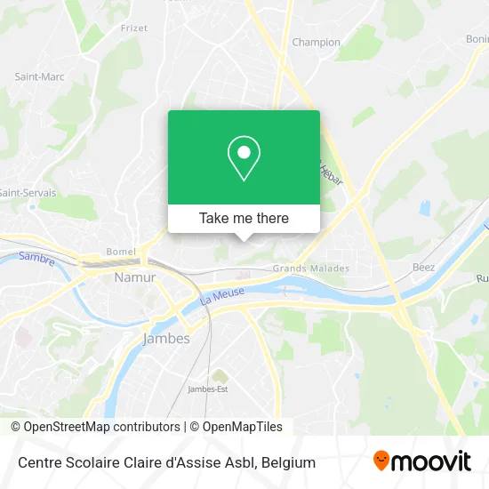 Centre Scolaire Claire d'Assise Asbl map
