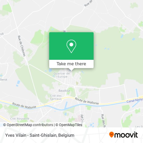 Yves Vilain - Saint-Ghislain map