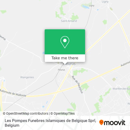 Les Pompes Funebres Islamiques de Belgique Sprl plan