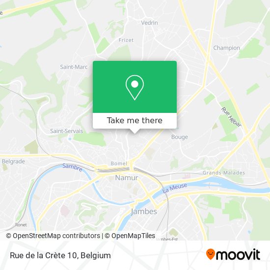 Rue de la Crète 10 plan