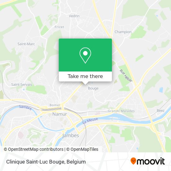 Clinique Saint-Luc Bouge map