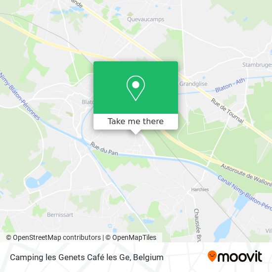 Camping les Genets Café les Ge plan