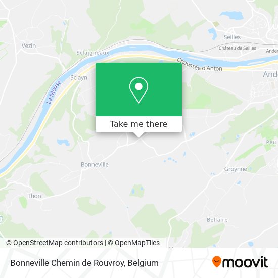 Bonneville Chemin de Rouvroy map