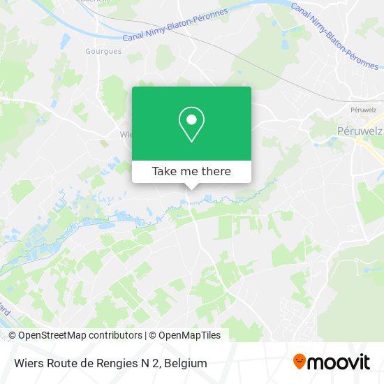 Wiers Route de Rengies N 2 map