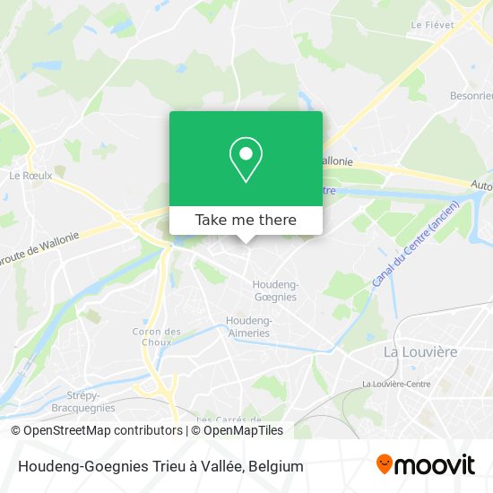 Houdeng-Goegnies Trieu à Vallée map