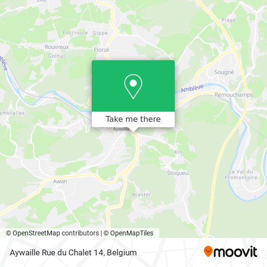 Aywaille Rue du Chalet 14 map