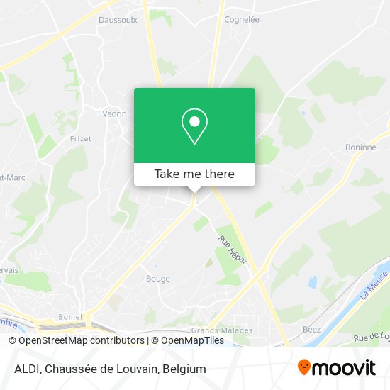 ALDI, Chaussée de Louvain map