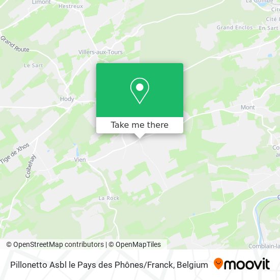 Pillonetto Asbl le Pays des Phônes / Franck map