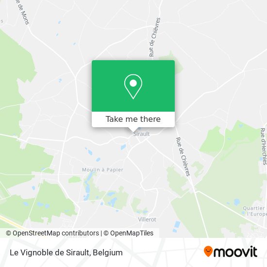 Le Vignoble de Sirault map