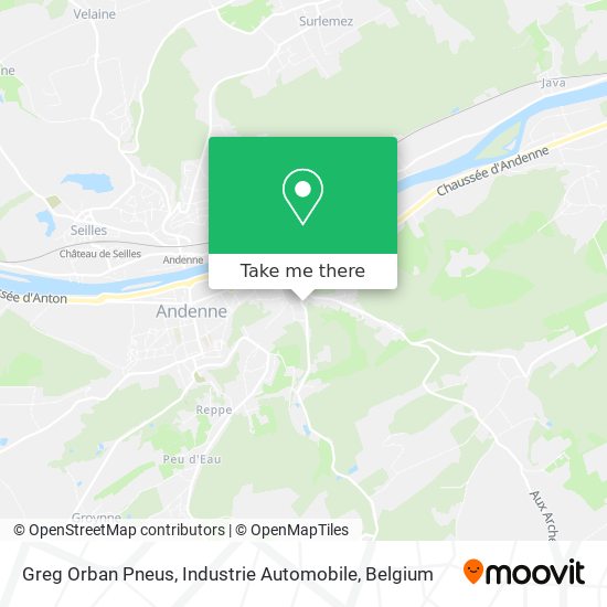 Greg Orban Pneus, Industrie Automobile map