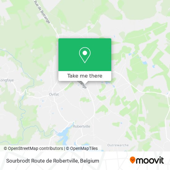 Sourbrodt Route de Robertville map