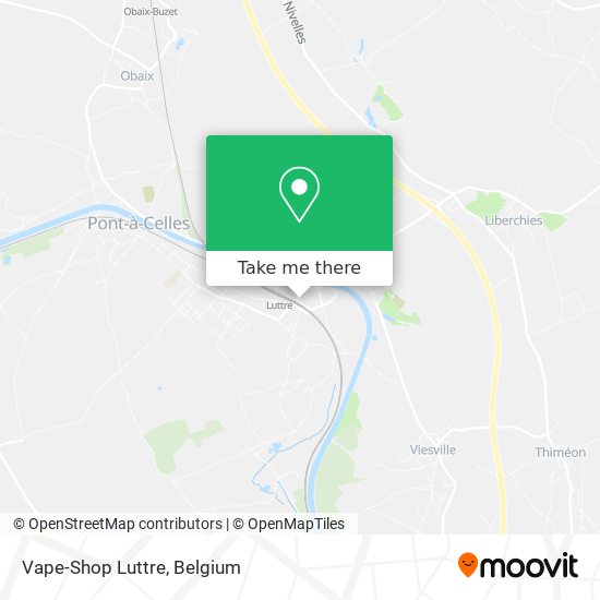 Vape-Shop Luttre map