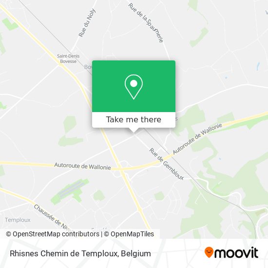 Rhisnes Chemin de Temploux map