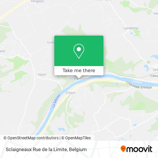 Sclaigneaux Rue de la Limite map
