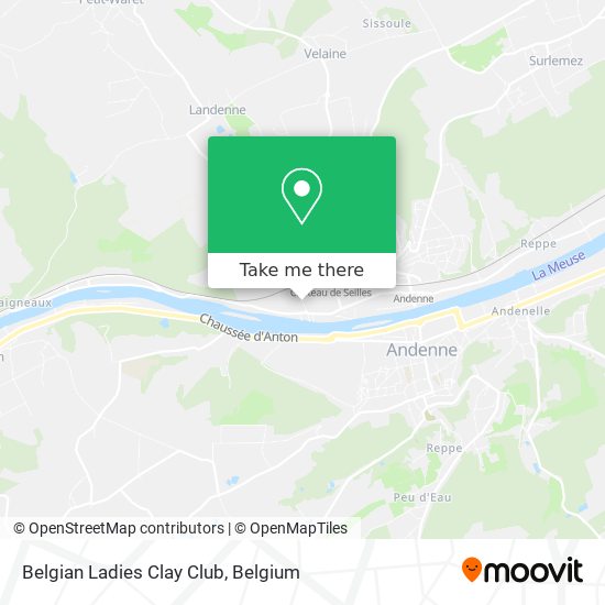Belgian Ladies Clay Club map